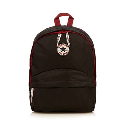 Boy's black contrast trim backpack